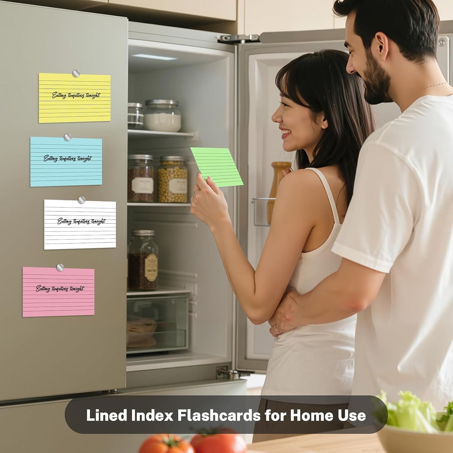 Colored Index Cards 3x5 Inch, 250 Count Ruled Flash Cards for Studying, 50 Pack Of 5, Multilcolor Notecards Lined Flash Cards Bulk, Neon Flashcards Note Cards, 3x5 Index Cards for School, Home, Office