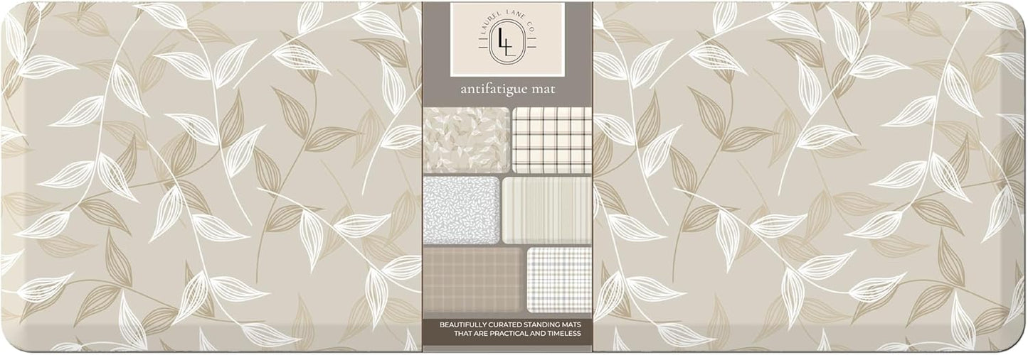 Anti Fatigue Mat by Laurel Lane Co. – Designer Anti Fatigue Mats for Kitchen Floor, Kitchen Mats for Floor, Desk Mat – Cushioned 0.75" Thick – Stain Resistant – Non-Skid Bottom – 20" x 60"