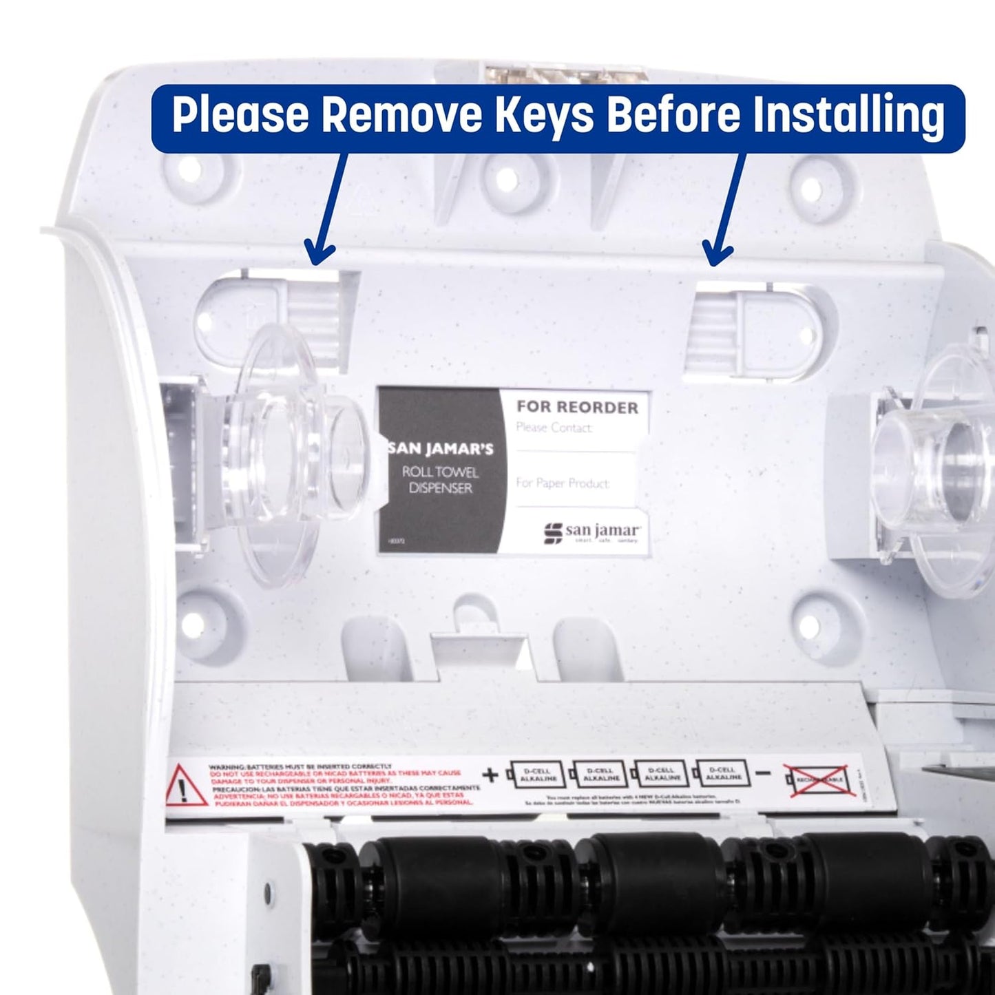 San Jamar Classic Smart Essence Plastic Paper Towel Dispenser, Towel Dispenser for Bathroom, 10 X 14.5 X 12.5 Inches, Black Pearl