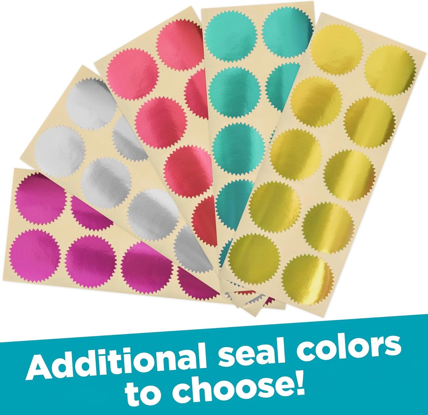 MaxMark Notary Seal Round Pink Embosser for Mississippi State - Includes Gold Burst Seal Labels (50 Count)