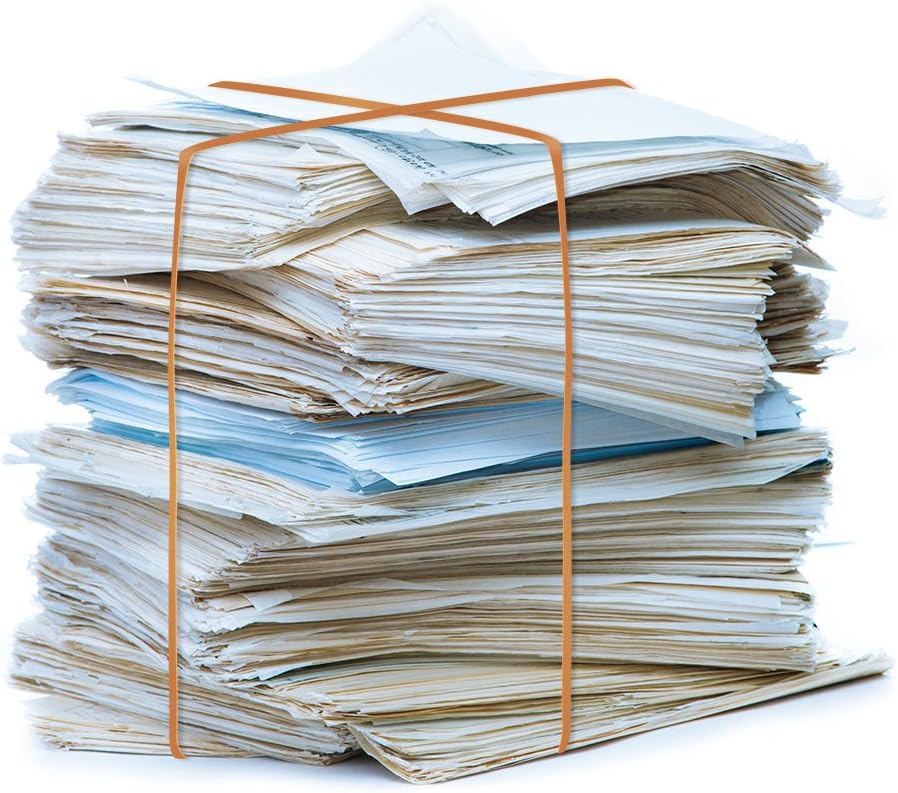 Coopay 12 Inches Extra Large Rubber Bands, 30 Pieces Heavy Duty Trash Can Band Bulk, Strong Elastic Bands for Office Supply School Home, Garbage Cans, File Folders (Yellow)