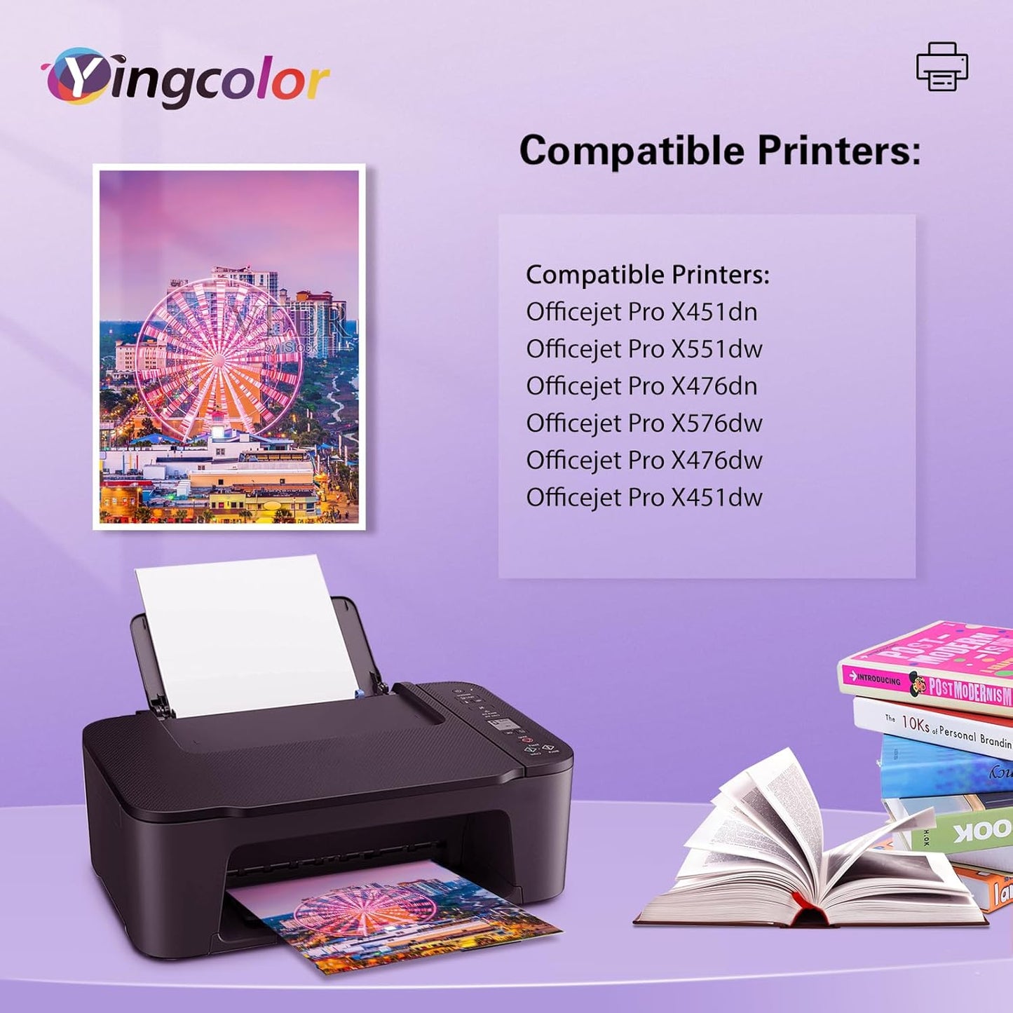 971XL 970XL Ink Cartridges Replacement for HP Ink Cartridges 970 971 Compatible with HP X576dw X476dw X476dn X551dw X451dn X451dw Printer-(970xl 971xl Ink bk c m y) 4 Packs