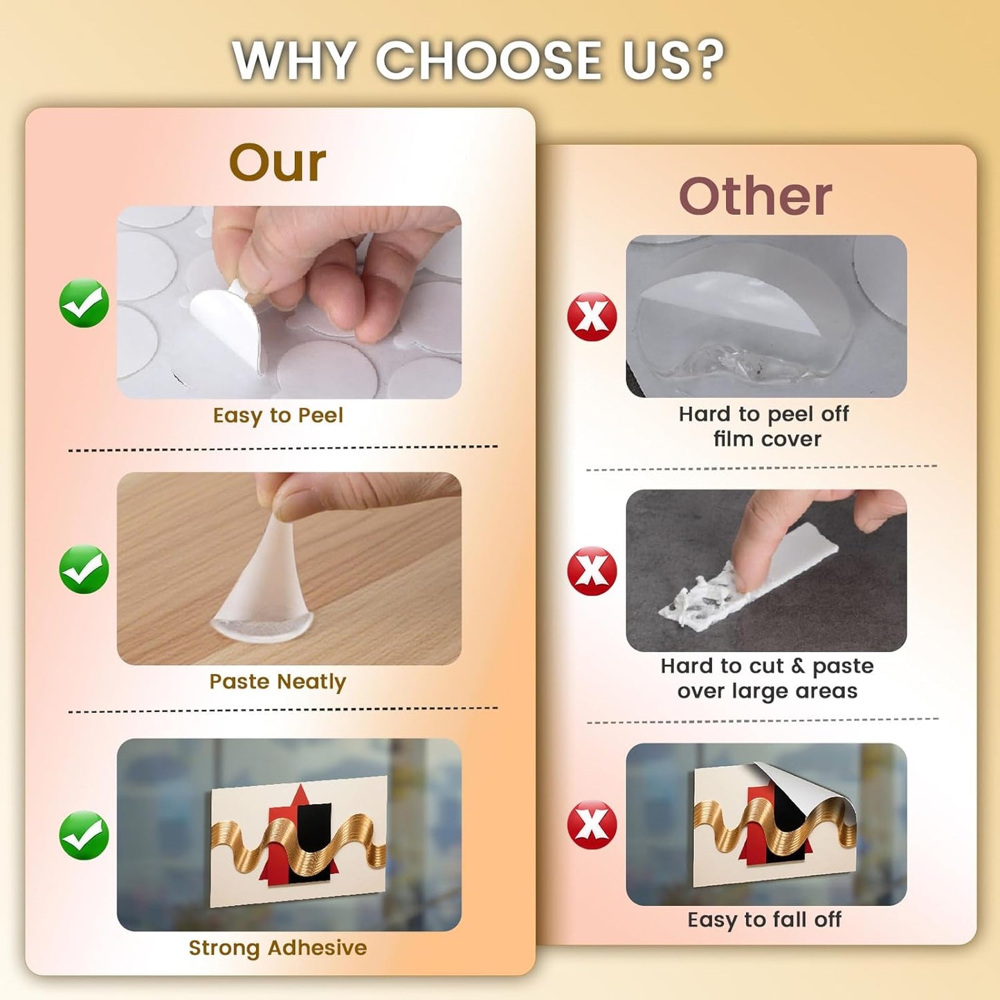 150Pcs Double Sided Adhesive Dots, Removable Clear Dots Sticky Tack, Waterproof No Trace Dots Adhesive Putty for Wall Hanging Crafts, Balloons Party Decorations Poster Picture Festival Decoration 30mm