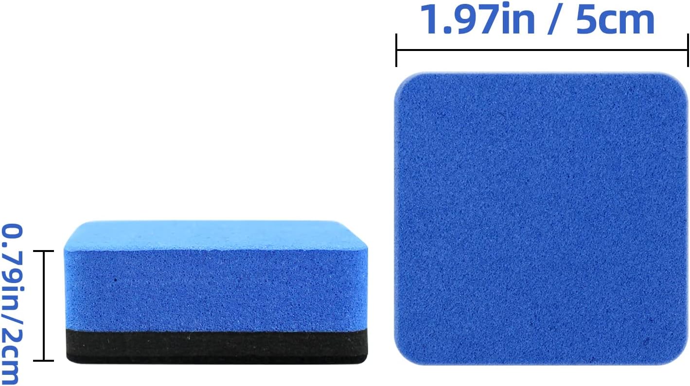 Dry Erase Eraser,12 Pack Magnetic Whiteboard Erasers,Small Dry Erase Board Erasers for Classroom, Home, and Office(12pcs-Square)