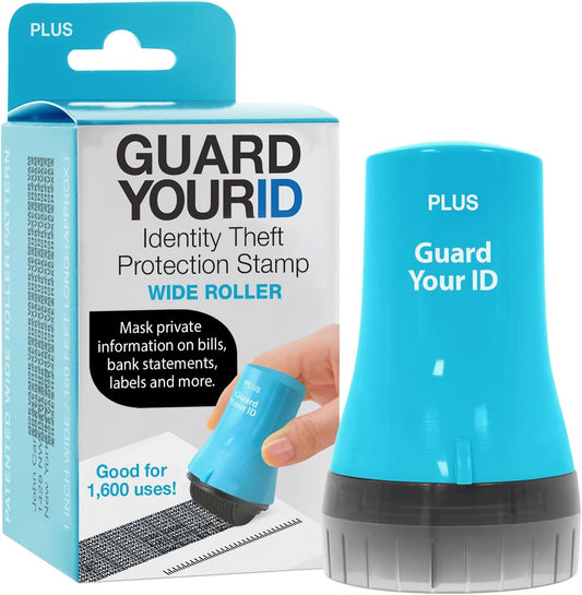 Guard Your ID Wide Advanced Roller 2.0 Identity Theft Prevention Security Stamp Turquoise