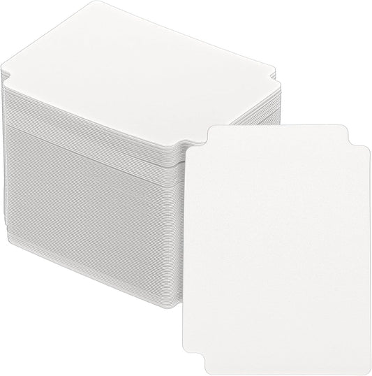 PATIKIL Trading Card Dividers, 100 Pcs Index Card Football Card Sorter Storage Boxes Organizer Tray Accessories for Sports Game Baseball Card, White
