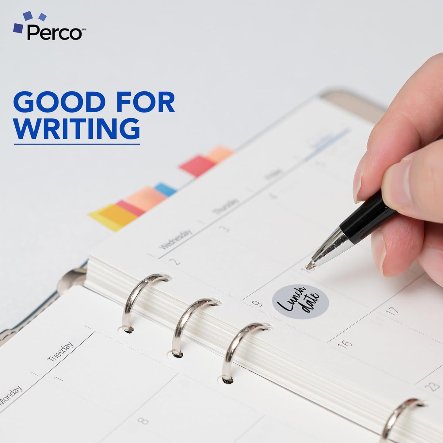 Perco Silver 1-Inch Round Circle Dot Sticker Labels with Permanent Adhesive for Wedding Invitations - 1,000 Labels per Roll - Vibrant Colors, Strong Adhesion - Made in USA