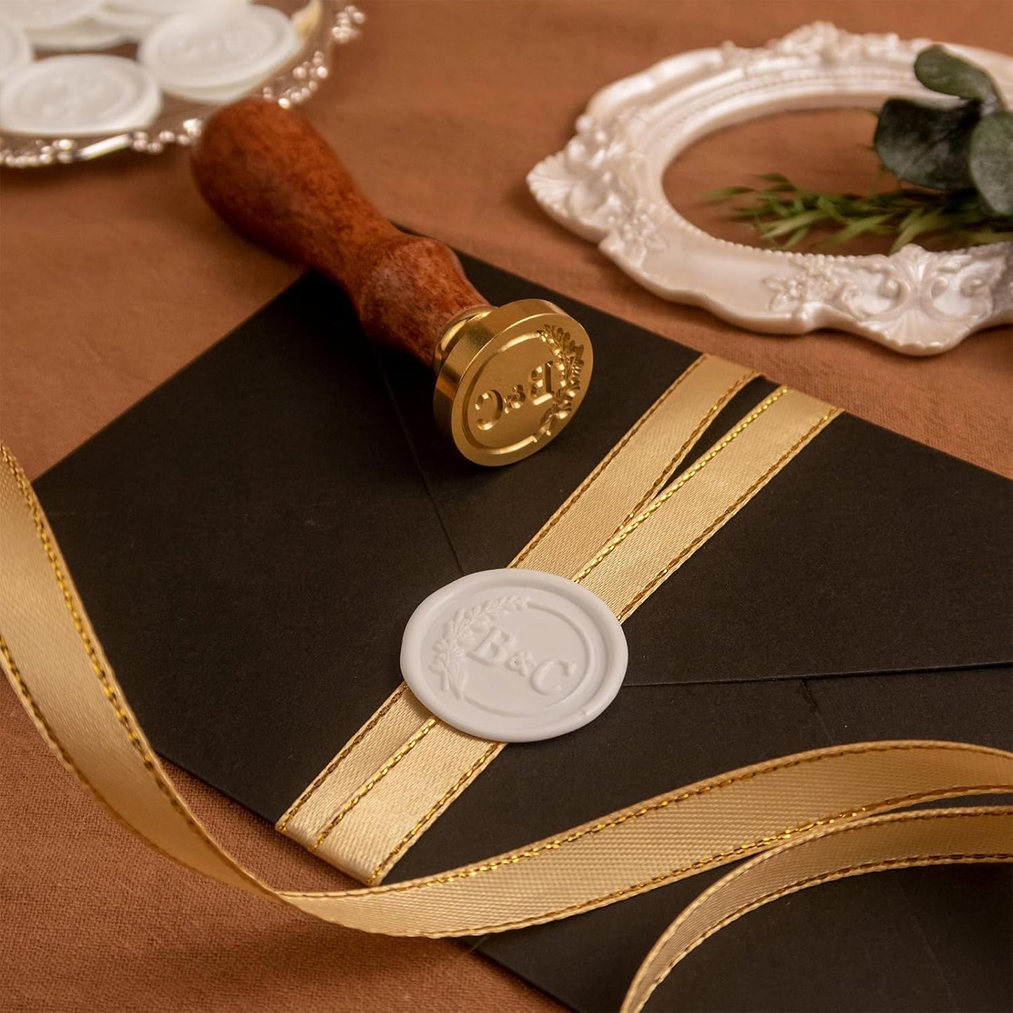 Custom Wax Seal Stamp, Personalized Sealing Wax Stamp with Your Logo Design, Wax Stamp for Wedding Invitations Envelopes Gift Card Gift Wrap Decoration, Handcraft Lovers Gifts