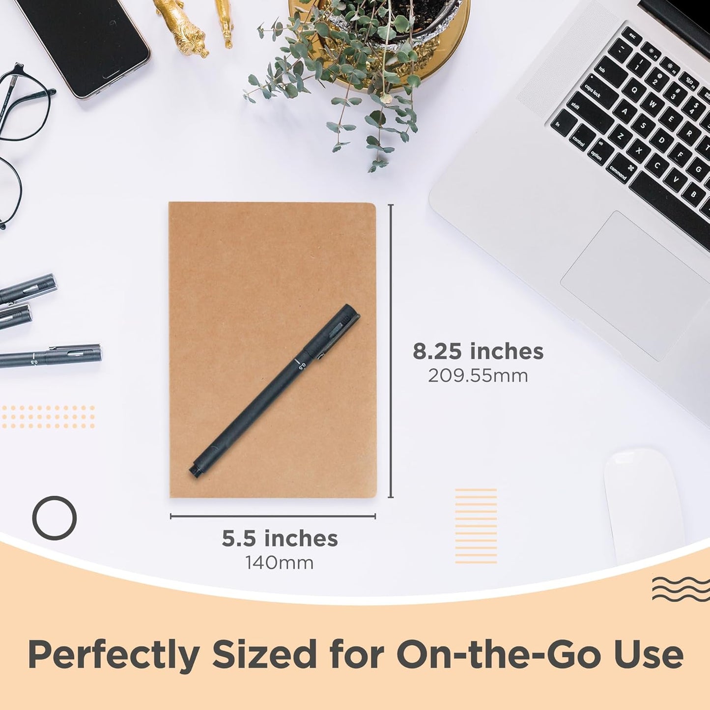 5.5 x 8.3 Inch Sketch Book for Kids and Adults, 112 Sheets (68lb/100gsm), Ideal for Drawing