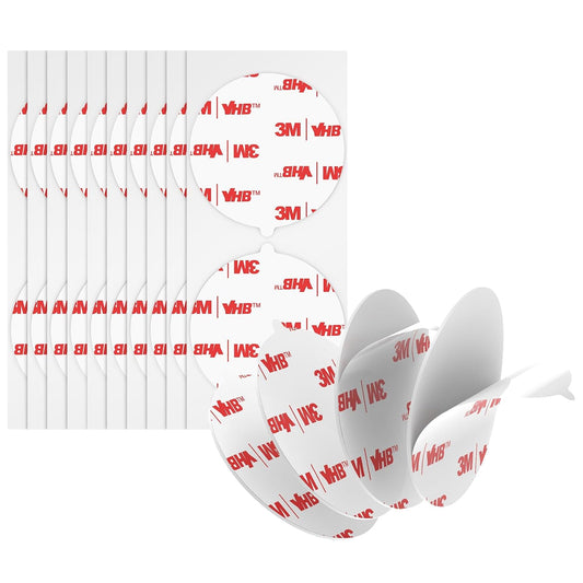 Made of 3M Double Sided Adhesive Pads VHB 2" Diameter 20 PCS Round White 4930 Heavy Duty Strong Adhesive Mounting Waterproof Foam Tape for Car Home Office Décor