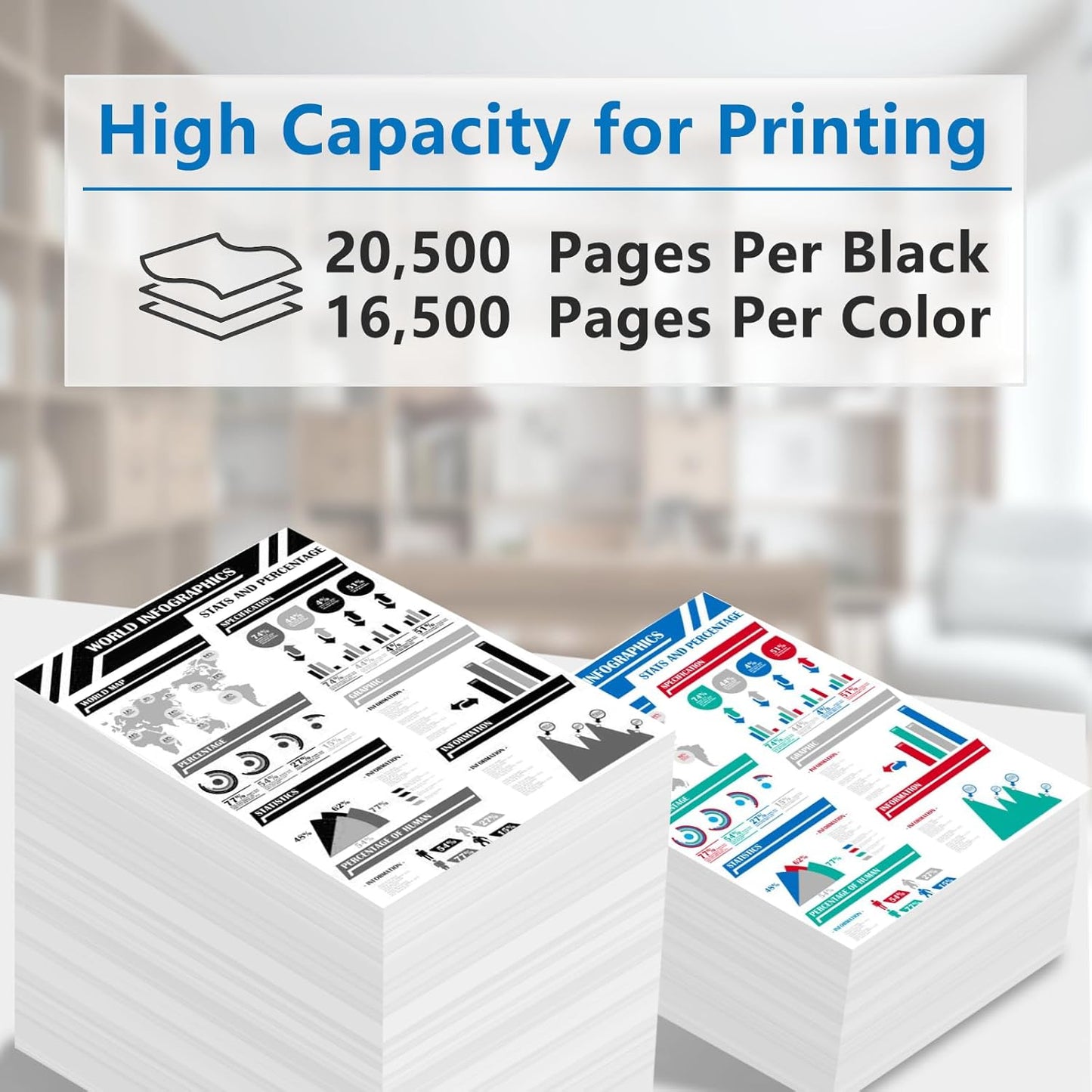 High Yield 990X 990 990XC Ink Cartridges Compatible with HP PageWide Color 755dn MFP 774dn MFP 774dns Managed Color E75160dn Printer Ink (Black,Cyan,Magenta,Yellow)