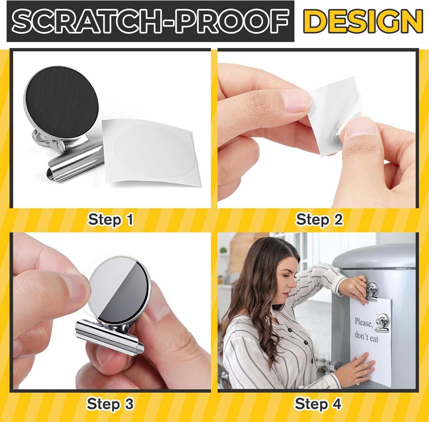 20 Pack Refrigerator Fridge Magnets, Cute Magnet Clips for Fridge, Magnetic Magnet Clips Heavy Duty Magnets Refrigerator for Note List, Photo Display, Whiteboard, Refrigerator, Locker