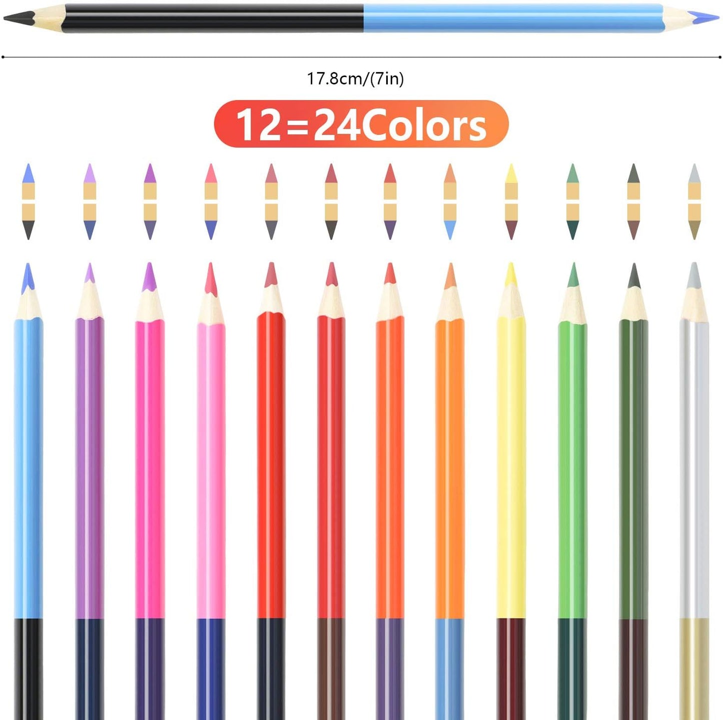 HomeMall Drawing Sketching Pencils Set, 37 Packs Art Kit with Sketchbook Draw Pencils Dual Ended Color Pencil Eraser Sharpener Pencil Bag for Kids Adults and Art Beginners…