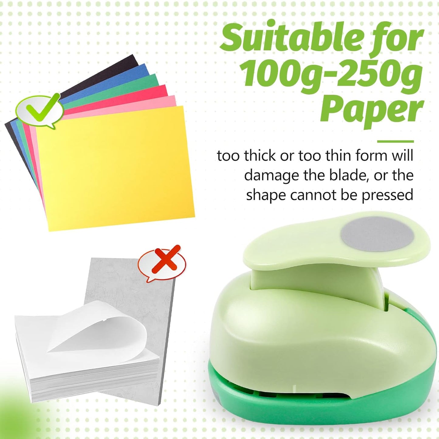 UCEC Hexagon Paper Punch, 2 Inch Hexagon Punch for Paper Crafts, Large Hole Punch Paper Punch Shapes for Crafting Scrapbooking Cards Arts Quilting DIY Fun Projects