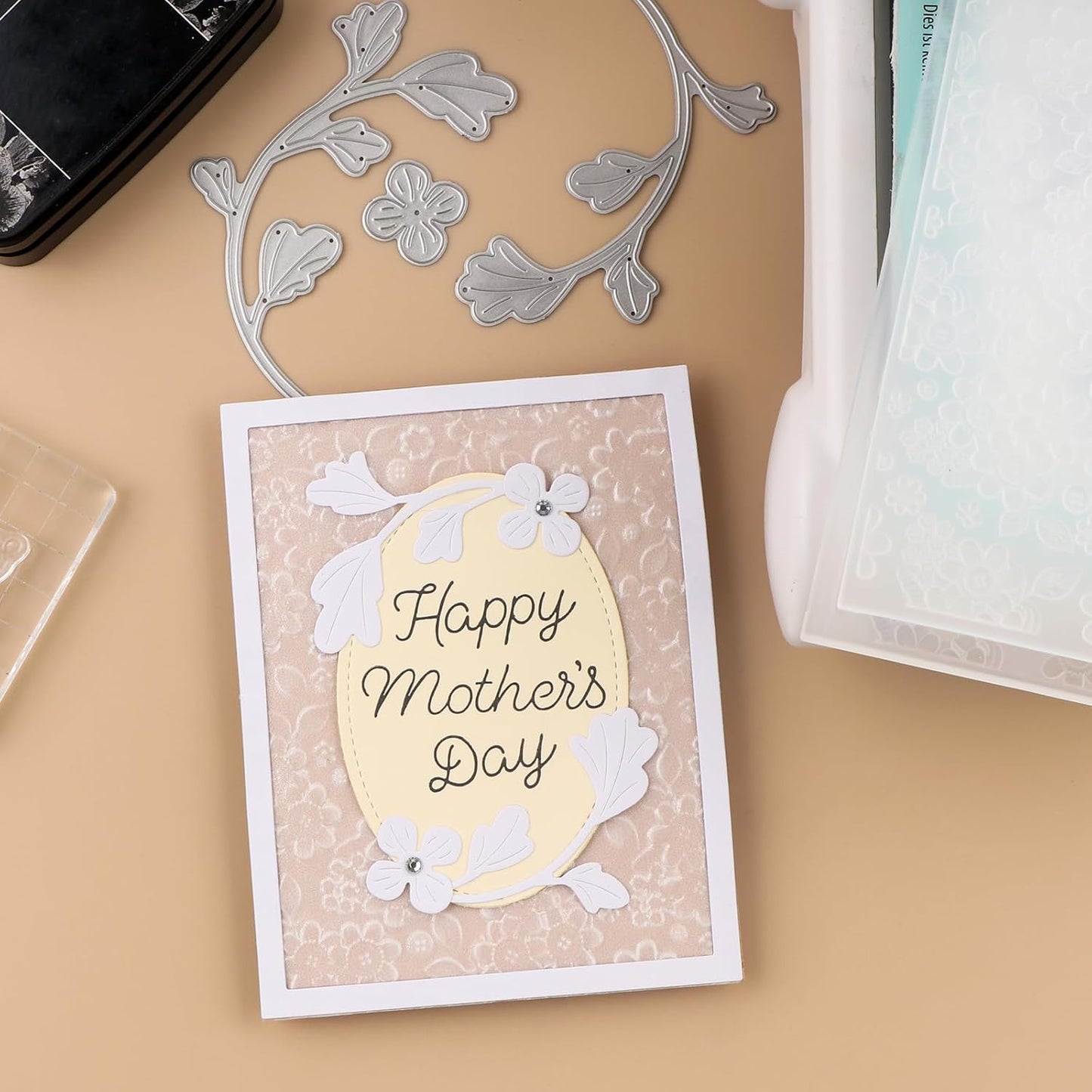 BAOFALI 3D Embossing Folder for Card Making Blooms Plastic Embossing Folders for DIY Scrapbooking Photo Album Card Paper Craft Decoration Embossing Template Paper Card Embossing Stencil