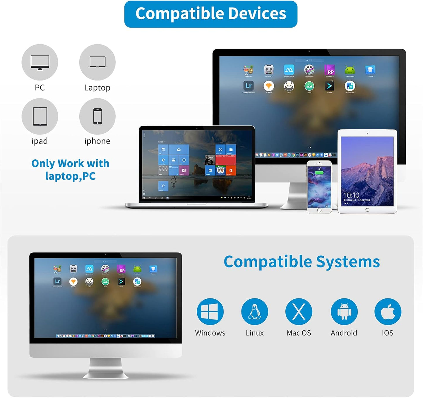 NETUM Bluetooth 1D Barcode Scanner with Stand 2.4G Wireless & Bluetooth & Wired CCD Scanner Gun for Supermarket, Store, Warehouse Handheld Bar Code Reader Work with Windows, Mac,Android, iOS -M6S