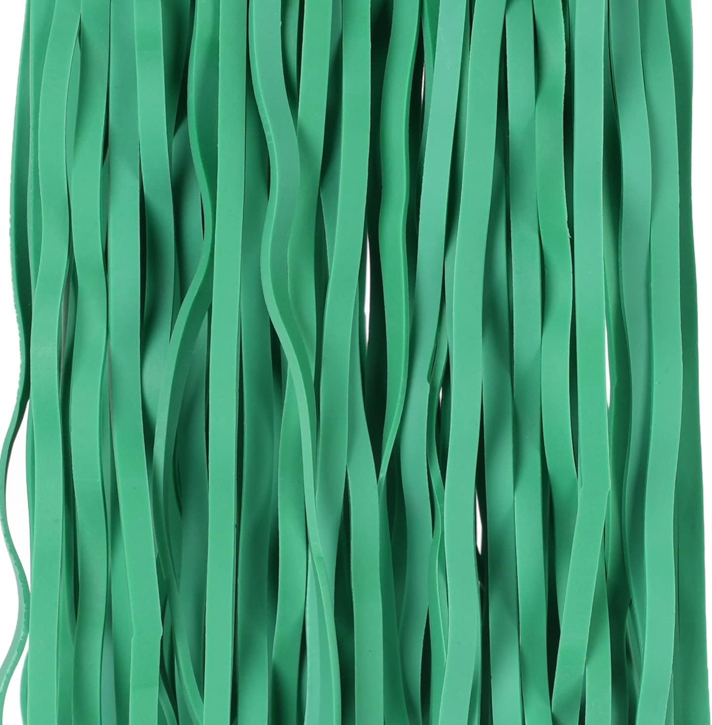 AMUU Rubber Bands Large Flat Fold Length12inch 40 Pieces Fits 8-33 Gallon Trash Cans Green Heavy Duty Elastic Rubber Bands for File folders Office Home Supplies