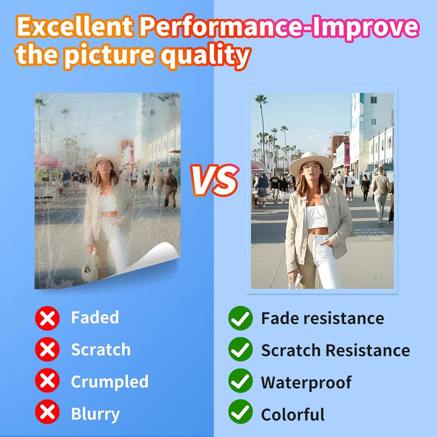 Uinkit 60PCS 4Mil Self-Adhesive Laminating Sheets, 8.7 x 12.2 Inches Clear Self-Sealing Laminating Sheets, Suitable for 8.5 x 11 Inches Letter Size, No Machine Needed