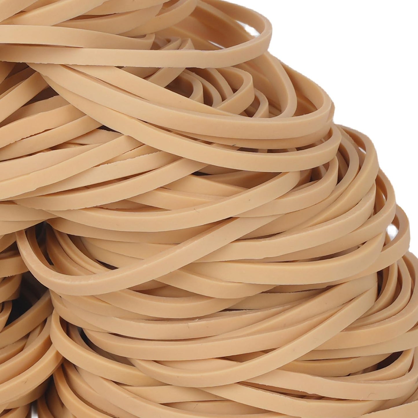 Rubber Bands 210Pcs Size32 Elastic Band Beige Small Rubber Band For Office Home Supplies(3" x 1/8'')