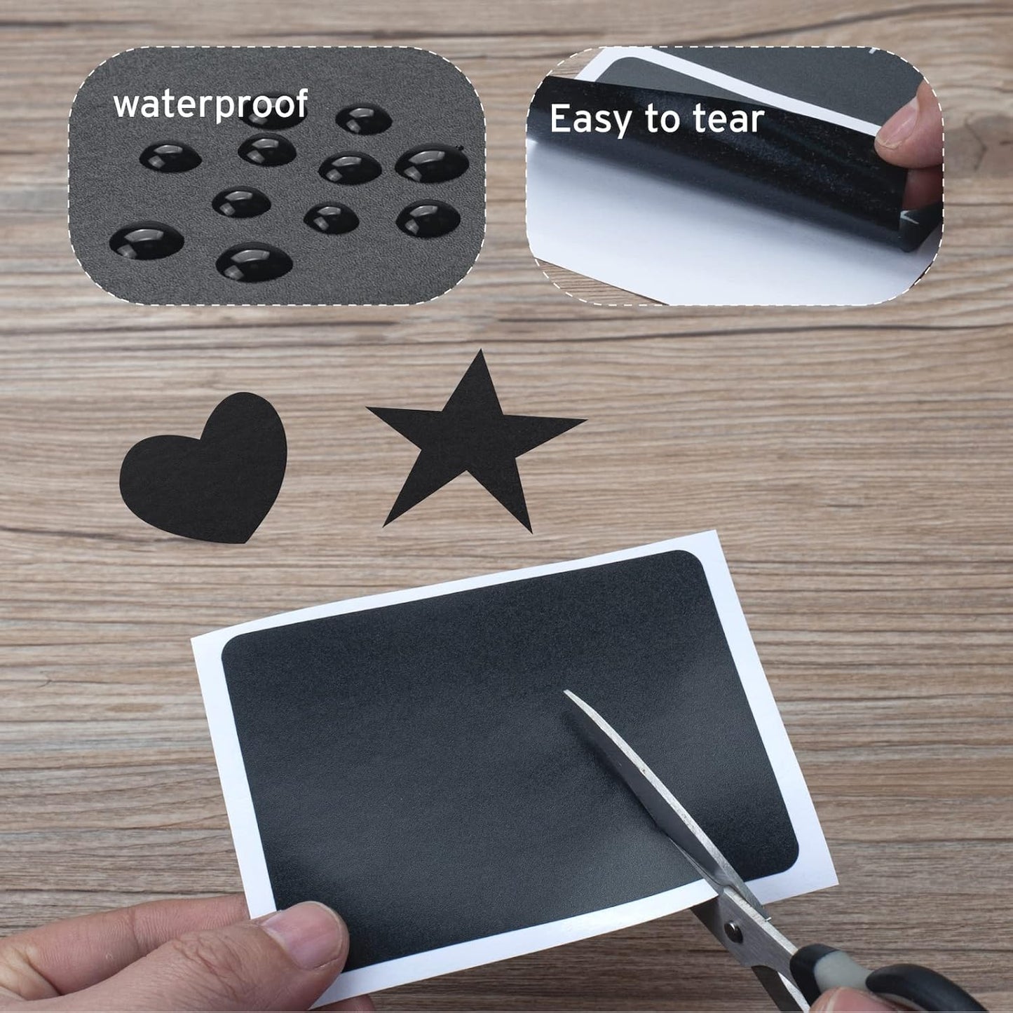 ONUPGO Chalkboard Labels (48 Pack), Reusable Blackboard Stickers, Waterproof Chalkboard Sticker for Jars, Parties Decoration, Craft Rooms, Weddings, Storage, Organize Your Home & Kitchen(4"x3")