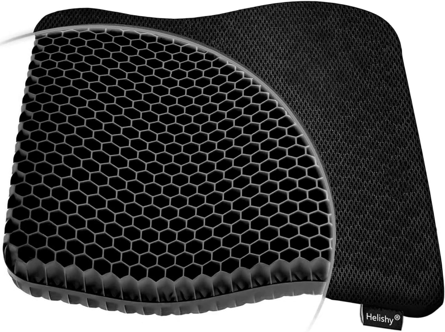 Gel Seat Cushion for Long Sitting (Super Large & Thick), Soft & Breathable, Gel Chair Cushion for Wheelchair, for Hip Pain, Gel Seat Cushion for Office Chair