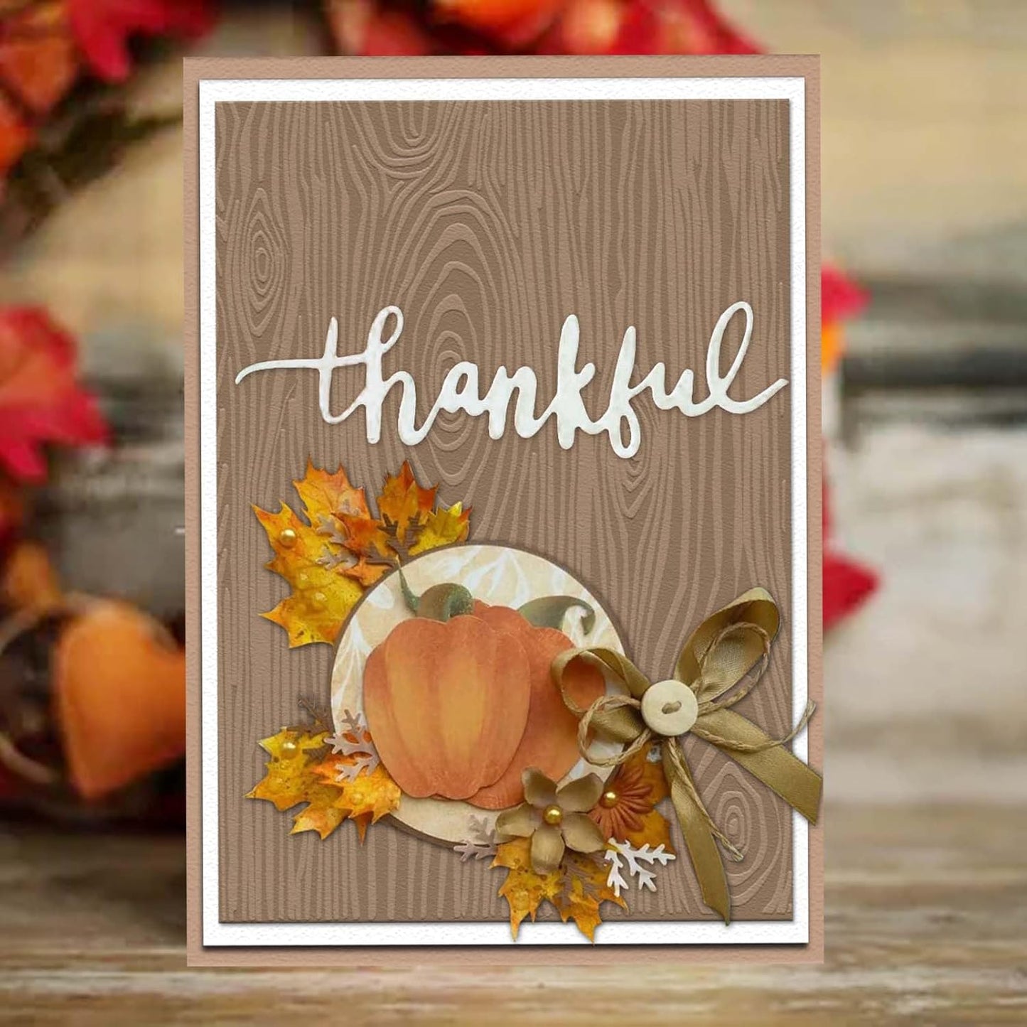 ALIBBON Wood Grain Background Plastic Embossing Folders for Card Making, Wooden Stripes Background Embossing Folders for DIY Scrapbooking, Tree Bark Folders for Paper Craft Photo Album Decorations