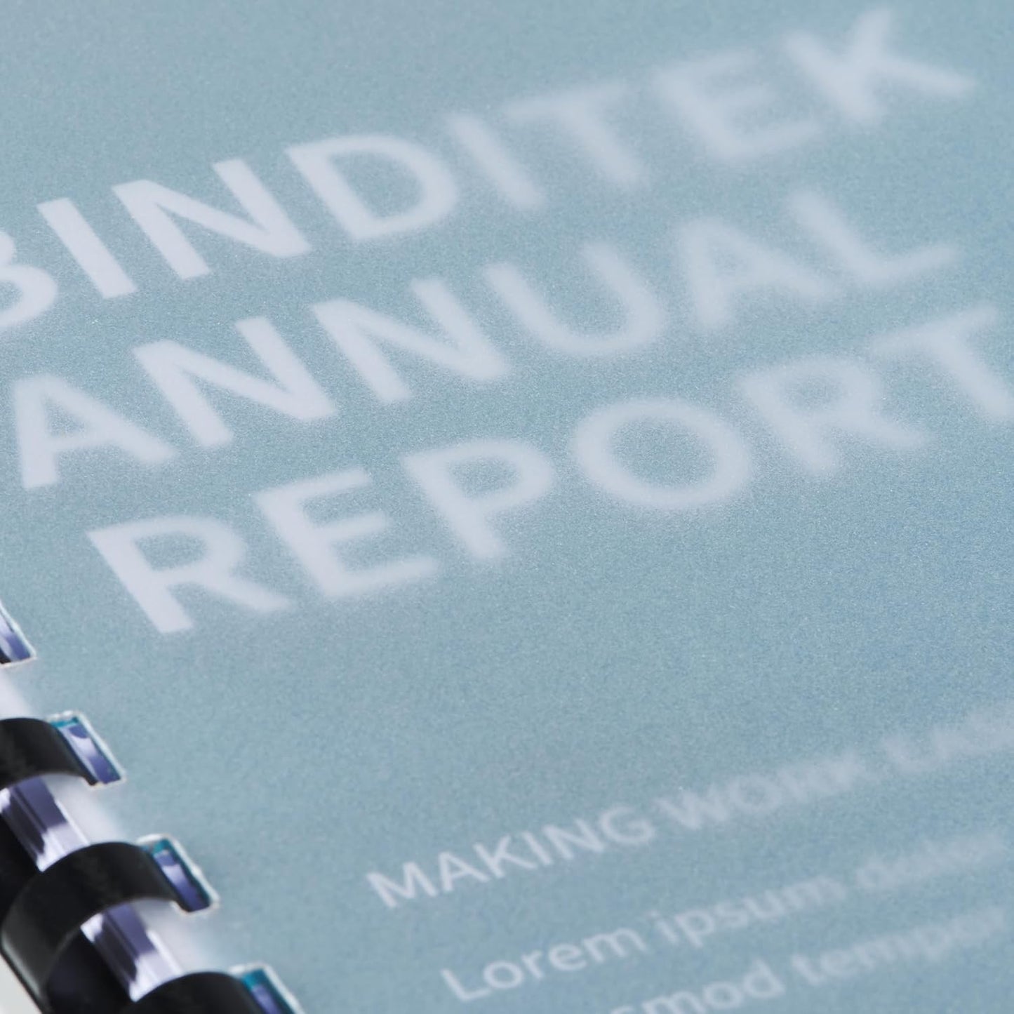 Binditek 50 Pack 15 Mil Frosted Polycovers, Semi-Transparent, 8-1/2 x 11 Inches, Lightly Textured Sand Finish, Square Corners, Unpunched Binding Covers, Office Supplies