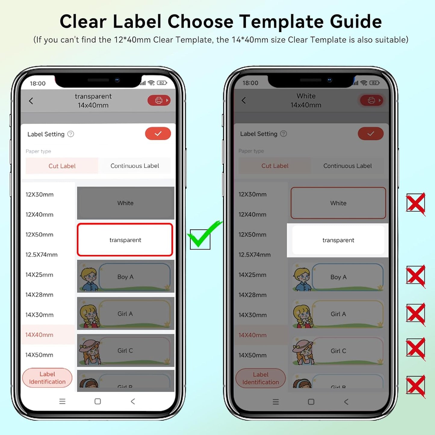 D30 P21 Label Maker Tape Refill 12mm×40mm(0.47"x1.57") Sticker, Laminated Thermal Label Tape Replacement, 1650 Labels/10Rolls, High Definition Labeling Tape for Home Office School Hotel