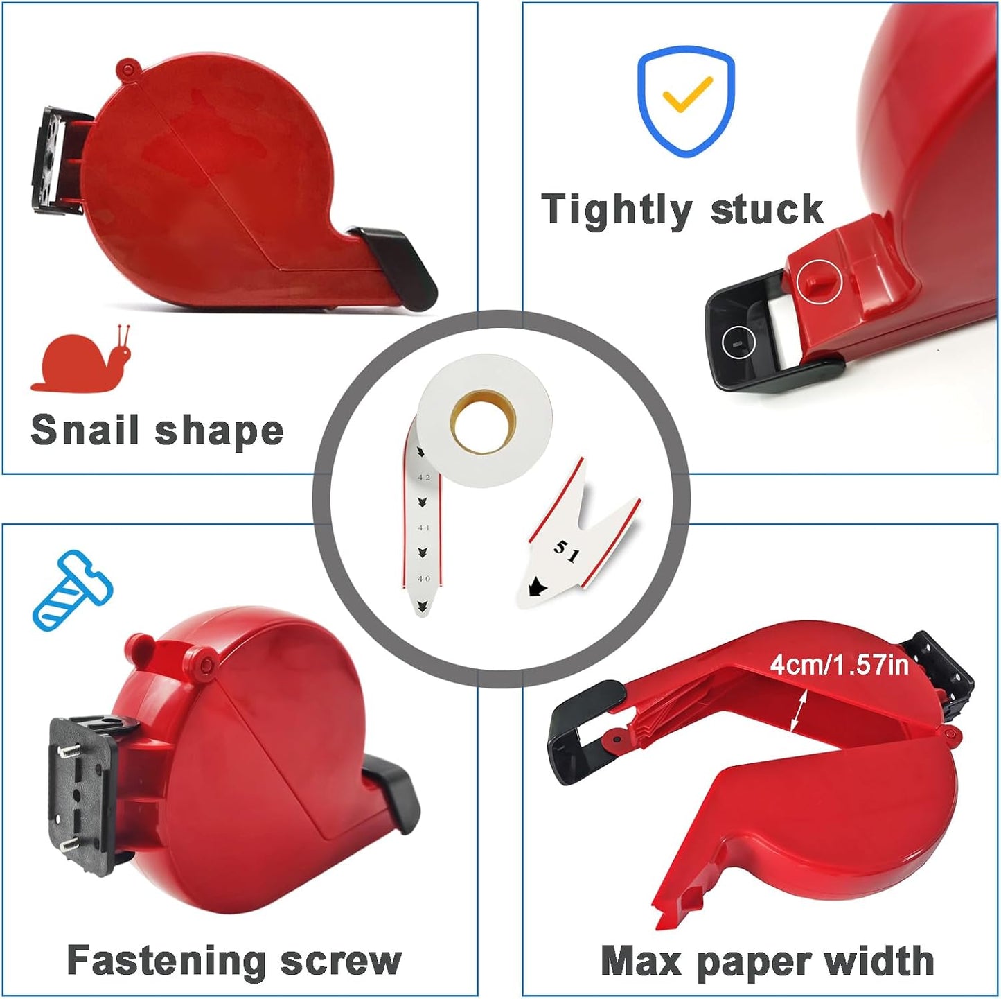 2 Digit Take a Number System Ticket Dispenser with Counter Stand and 1 Roll Queue Ticket 2000 Tickets for Queue Call System (K-T-2-ES)