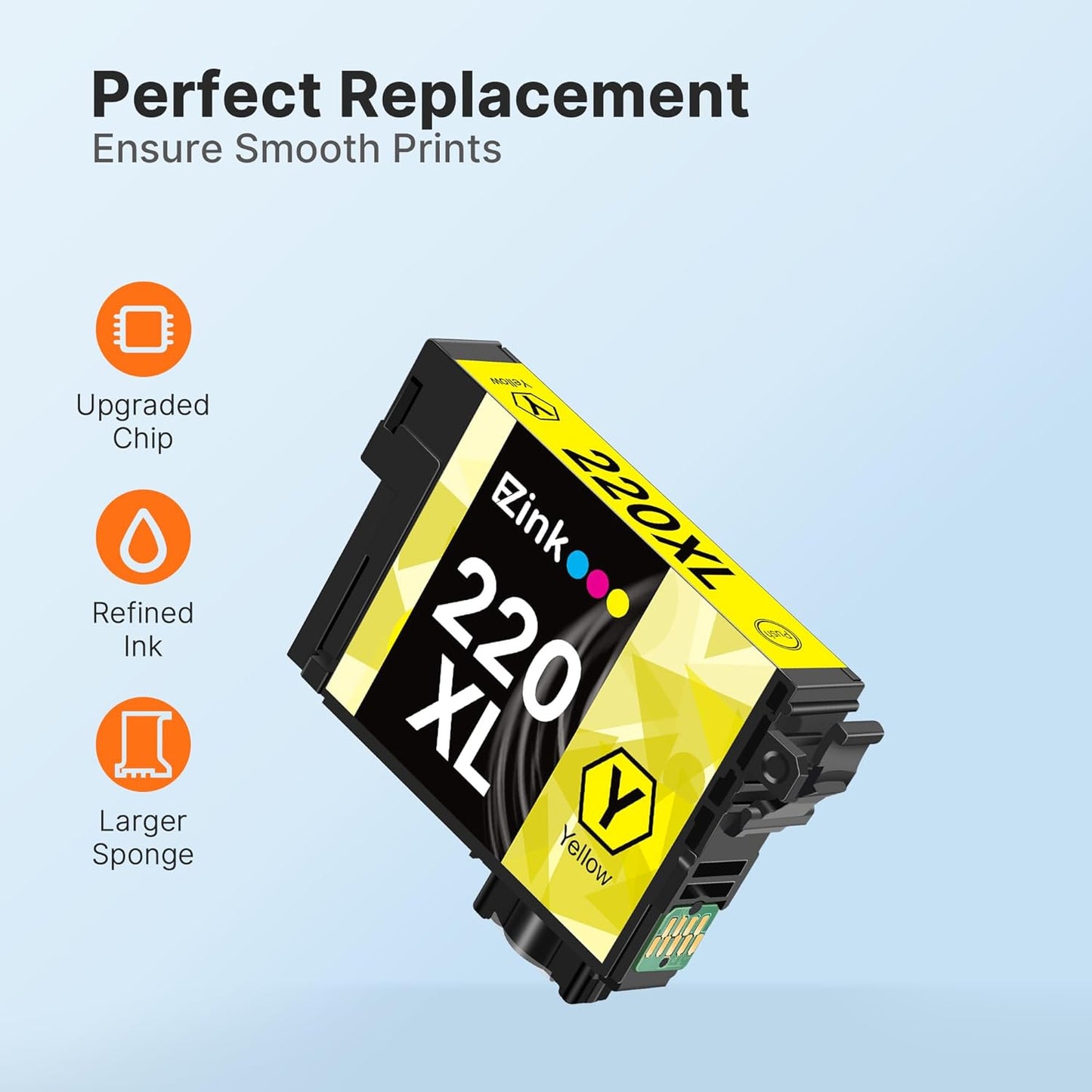 E-Z Ink Remanufactured Ink Cartridge Replacement for Epson 220 XL 220XL T220XL to use with WF-2760 WF-2750 WF-2630 WF-2650 WF-2660 XP-320 XP-420 XP-424(4 Black, 2 Cyan, 2 Magenta, 2 Yellow) 10Pack