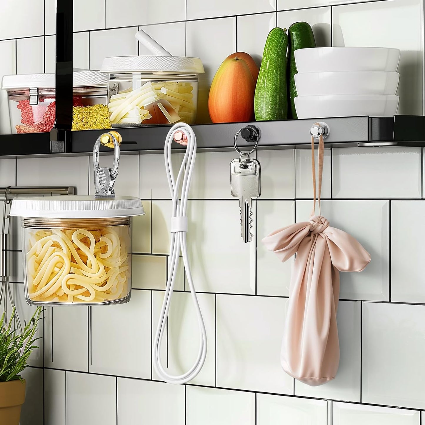 FINDMAG 42 PCS Fridge Magnets, Strong Neodymium Magnets for Whiteboard, Silver Push Pins for Home, Map, Office, Kitchen Accessories