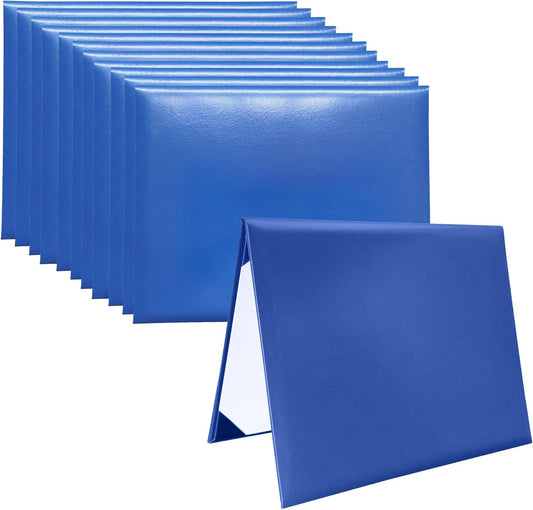 12 PCS Smooth Diploma Certificate Cover 8 1/2" x 11" Royal Blue