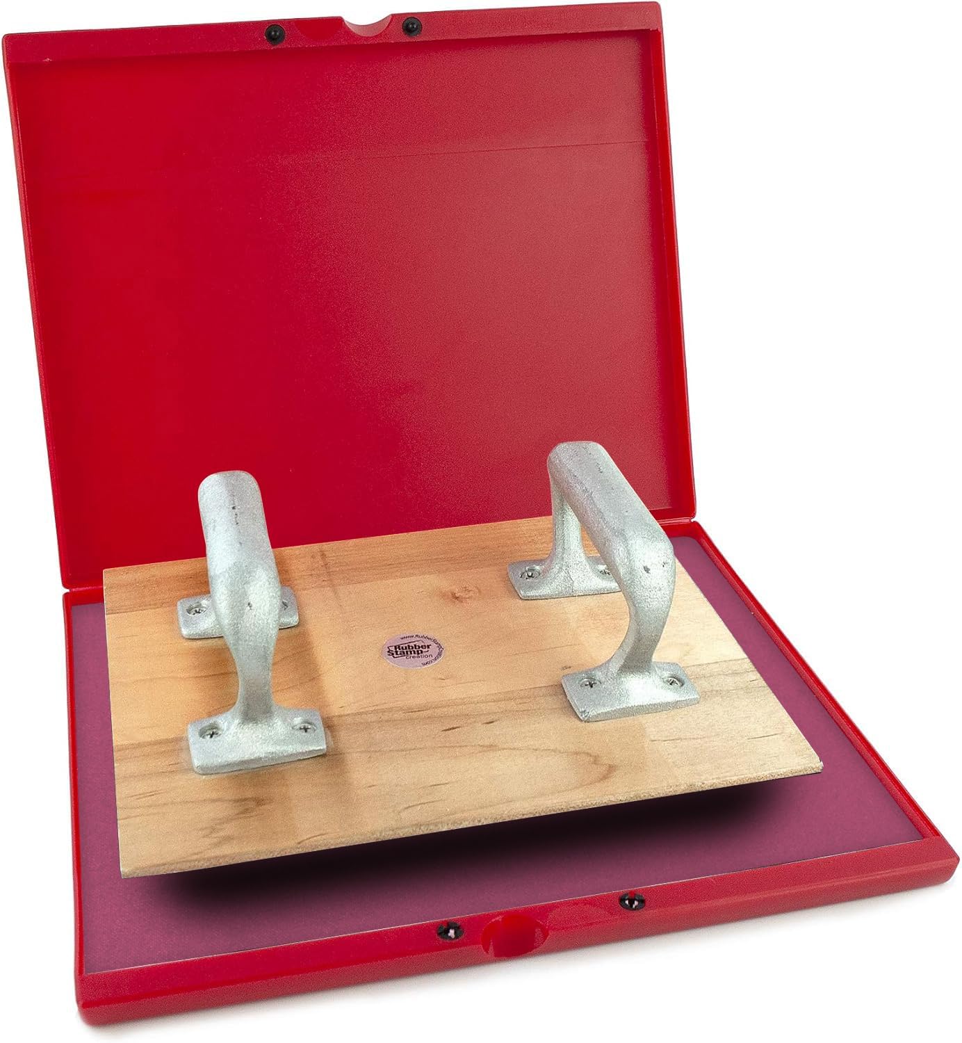 MaxMark Industrial Stamp Pad - Extra Large 9.25" x 12.25" Stamp Pad - Pink Ink