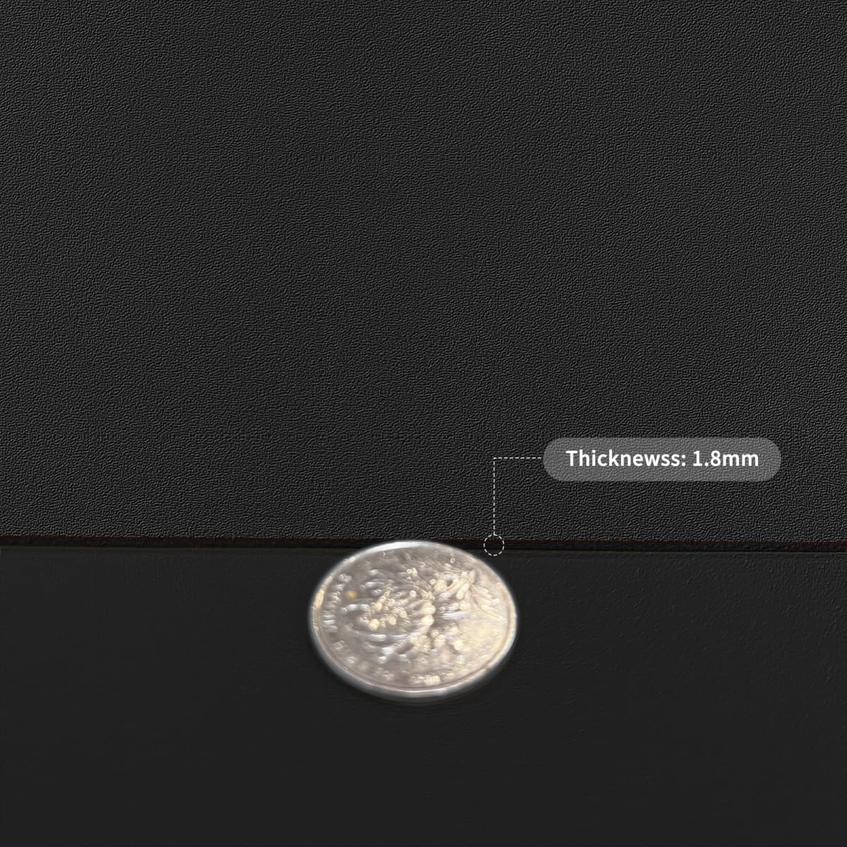 Leather Table Cover,1.8mm Thick,42x90 Inch Table Protector,Table Protector for Dining Room Table,Dining Table Cover,Padded Table Protector.(Black+Black,42x90)