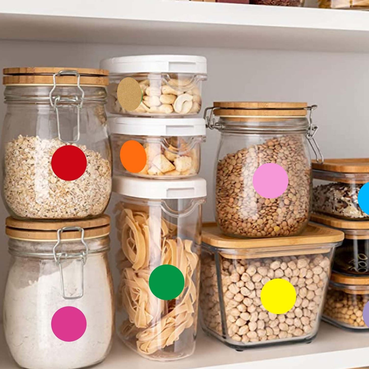 0.75 Inch Removable Color Code Dot Sticker Round Labels,Garage Sale Stickers Price Tags Label Blank Yard Sale Circle Dot Stickers(1050 Pack,Orange)