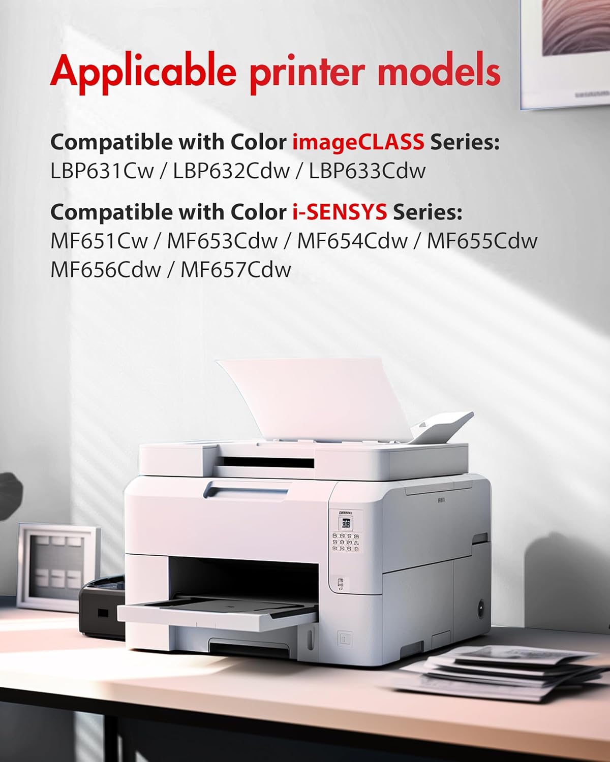 067H 067 Toner Cartridge Set - MF656Cdw MF654Cdw Toner Replacement for Canon 067 067H, for Canon MF656cdw Toner Cartridges, for Color ImageClass MF656Cdw LBP632Cdw MF654Cdw MF653Cdw LBP633Cdw (4 Pack)