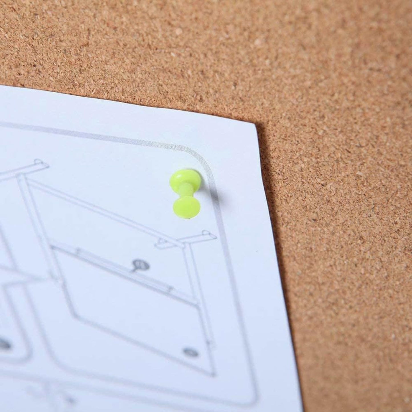 VIZ-PRO Cork Notice Board Bulletin Board, 96 X 48 Inches, Pack of 2, Silver Aluminium Frame