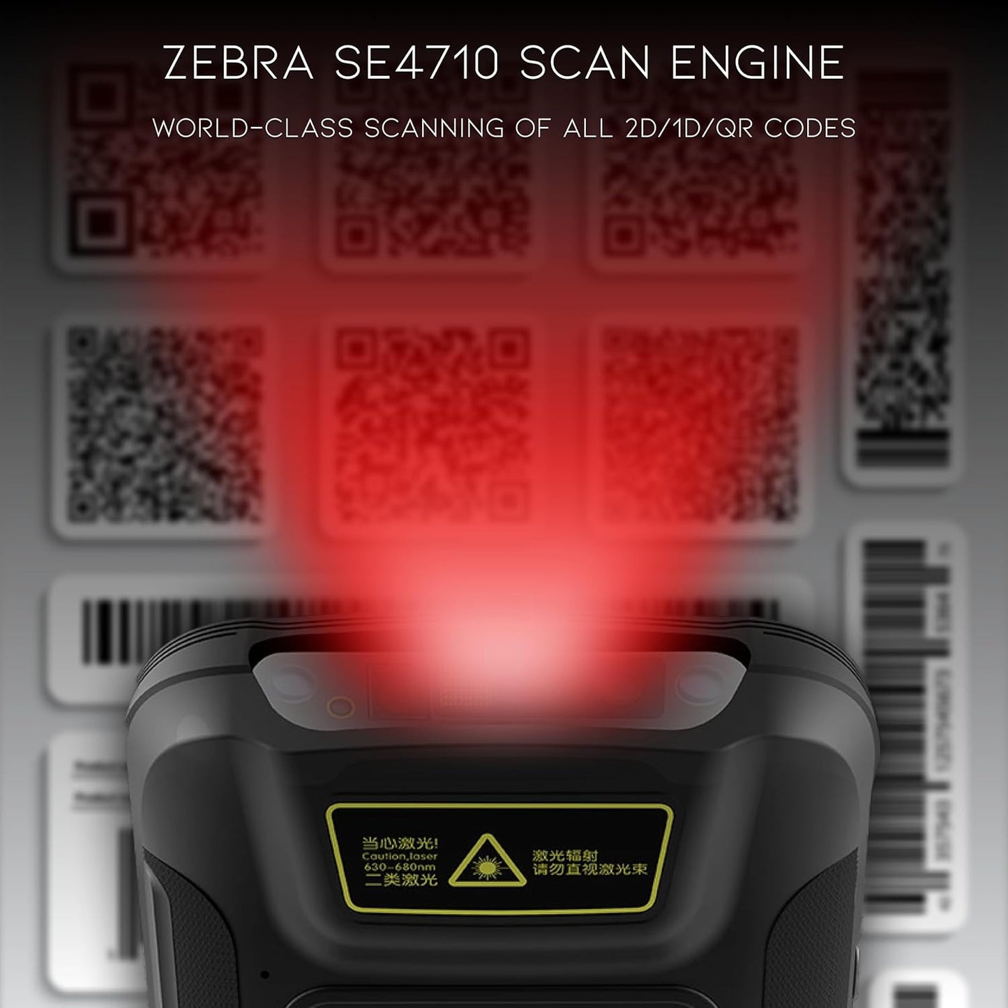 Chainway C66 Wireless Android Handheld 2D/1D/QR Barcode Scanner (Zebra SE4710), Android 13 with Play Store, 5.5” Screen, WiFi, 6FT Drop Rating, for Warehouse Inventory Scanning (Build Your Own)