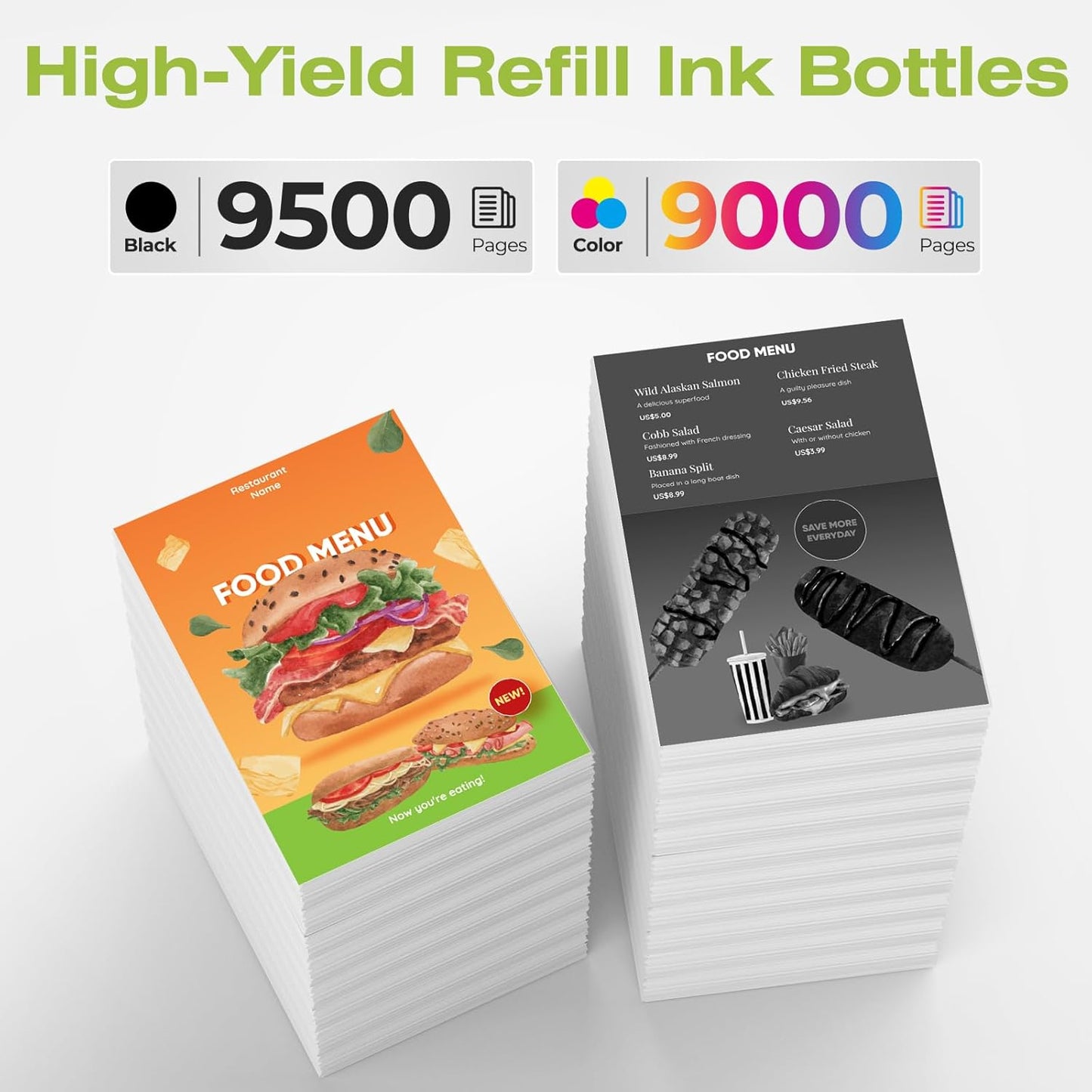 31 32XL Ink Bottle Set, Smart Tank 7602 5101 6001 651 Ink Refill Compatible with HP 31 Ink 32XL Black Ink Bottle Set for Smart Tank 5101 7602 5000 651 5103 6001 7301 7001 7302 5102 7002 7006 Printers