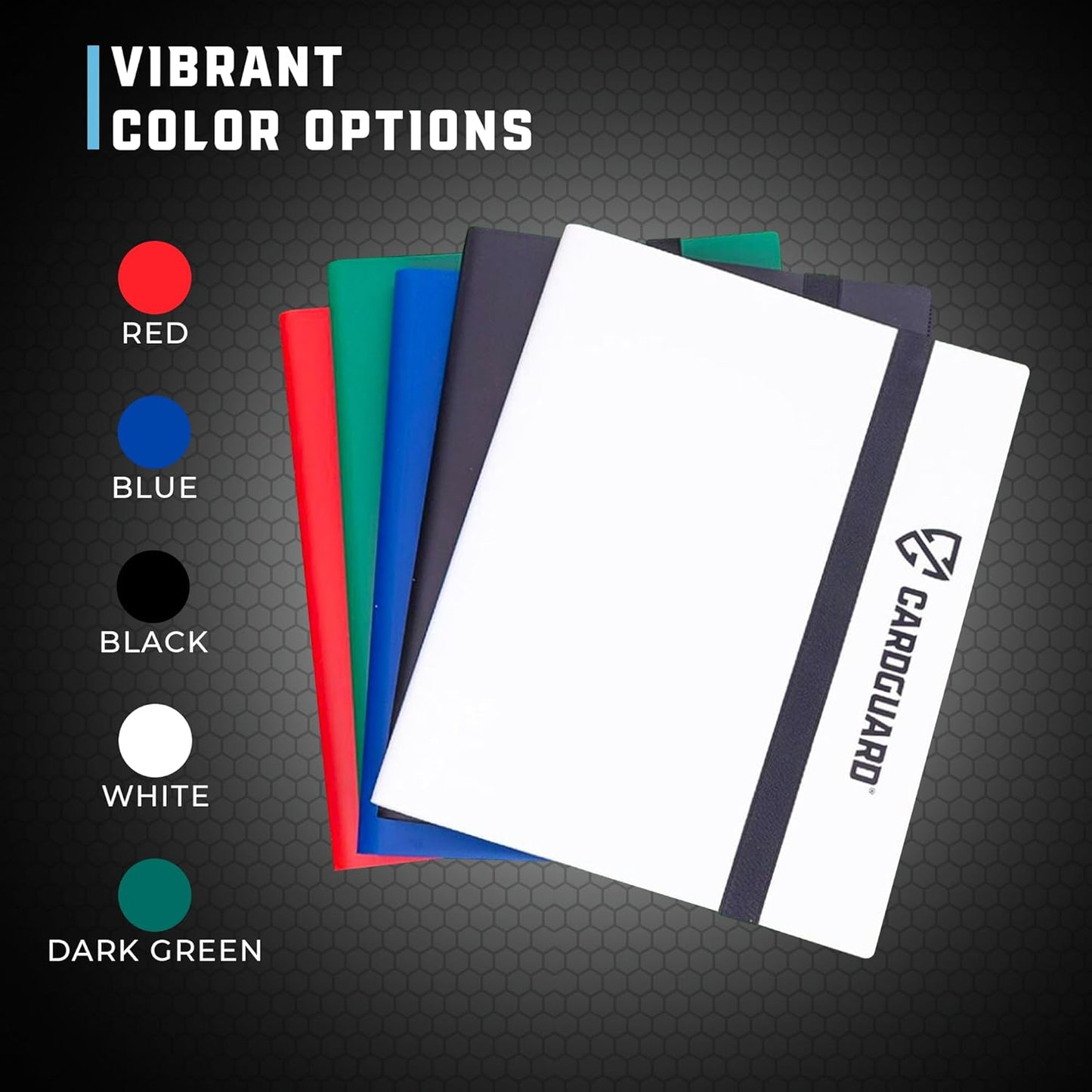 Trading Card Binder Pro-Folio – 9 Pocket Binder - Side-Loading Album, Durable & Acid-Free Storage for Pokémon, YuGiOh, MTG, TCG, Game & Sports Cards, White