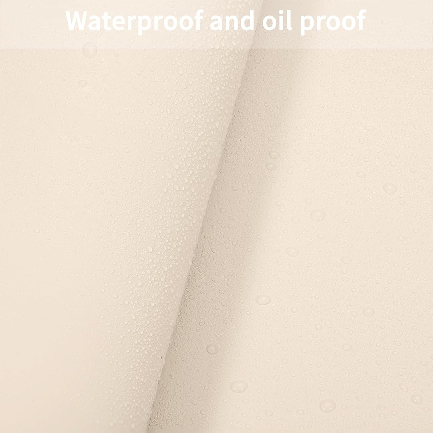 Leather Table Cover,1.8mm Thick,24x60 Inch Desk Cover,Large Desk Mat,Table Protector,Table Cover Protector,Desk Protector,Table Pad,(Off White+Light Gray,24x60)