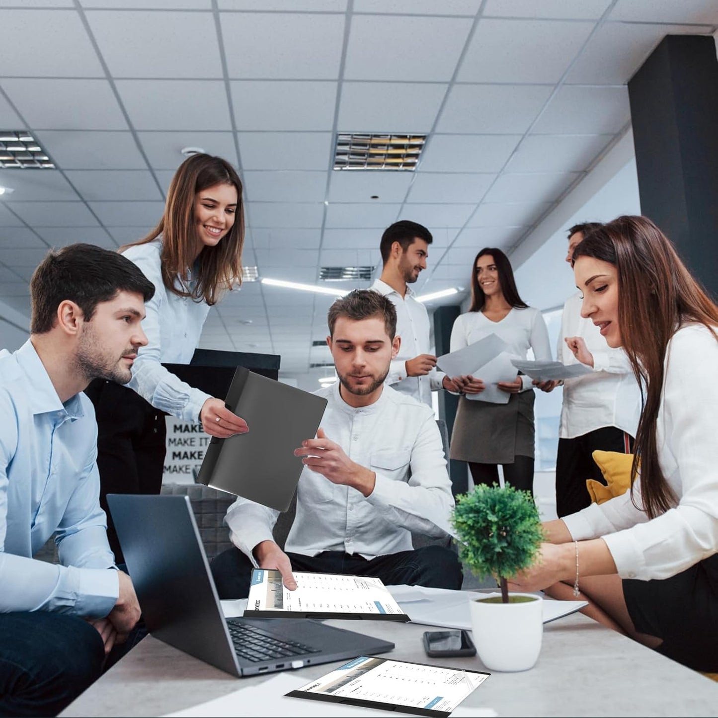 30 Pack Clear Report Covers with Clip Presentation Folders Transparent Front Cover Portfolio Folder Resume Folder Interview Report Folders for Letter Size (11.4 x 9 Inch)