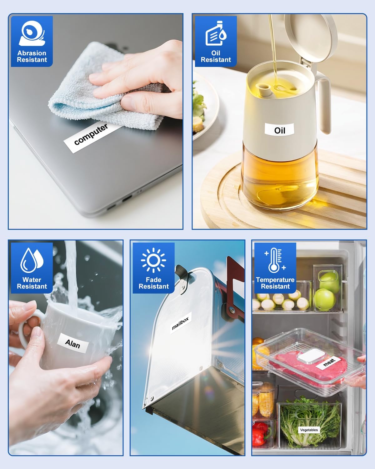 Tze241 18mm 0.7" Laminated White Tape Compatible for Brother Tze-241 Tz-241 P Touch Label Tape Tze Tz 18mm 3/4" Black on White for PTP410 PTD610BT PTD400 PTD600 PTD460BT Label Maker, 4-Pack