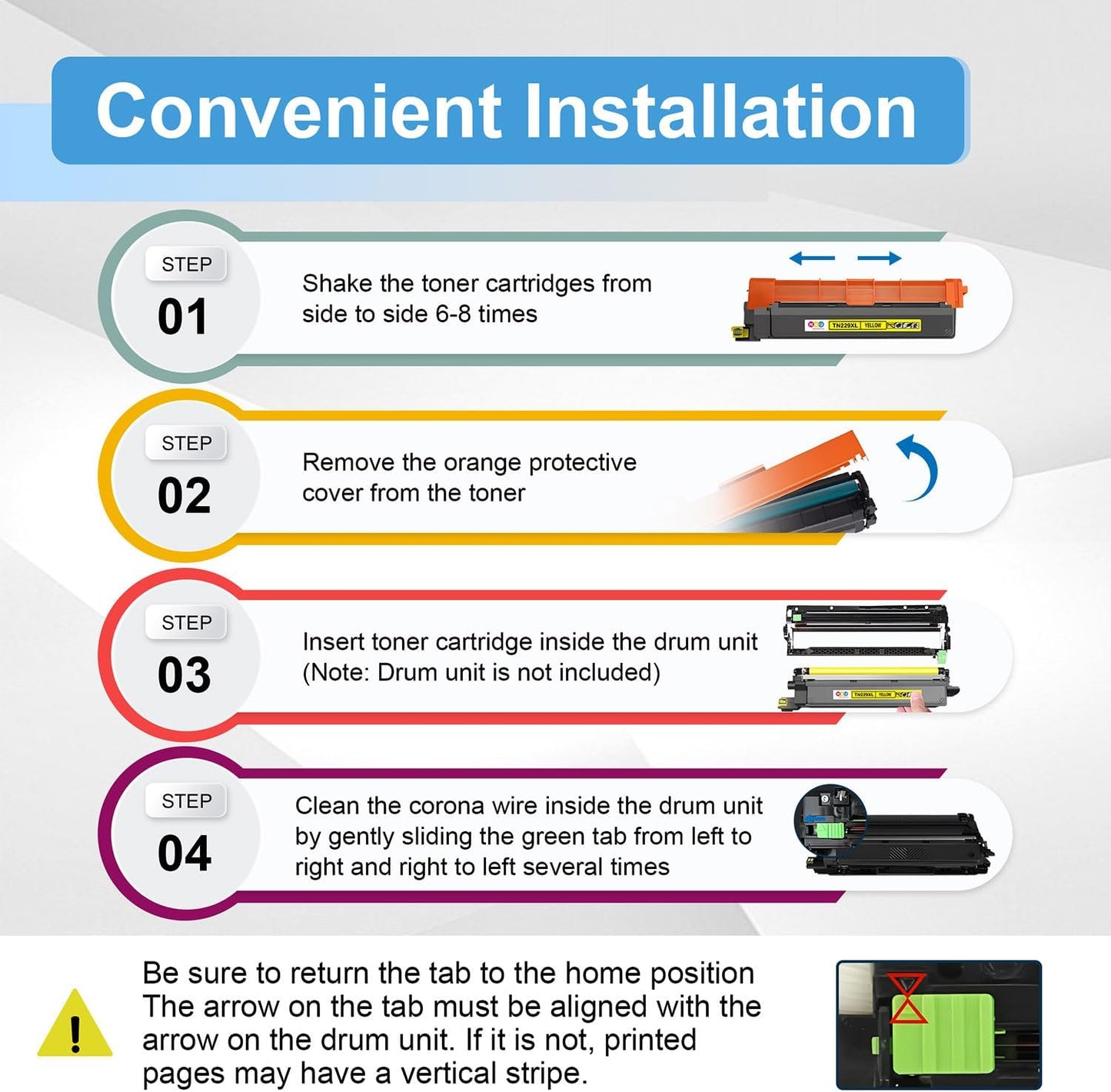 TN229XL Black Toner Cartridge(with Chip) Compatible TN229XL TN229 tn229xlbk tn229bk to Use with MFC-L3780CDW HL-L3280CDW MFC-L3720CDW HL-L3220CDW HL-L3300CDW Printer (2 Pack, Black)