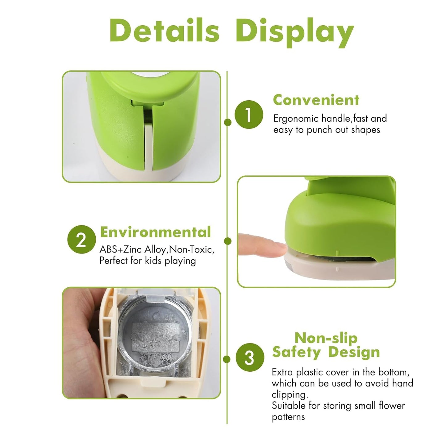 LOONENG 1.5 Inch Circle Hole Punch - Create Perfect Circles for Handmade Craft Projects - Ideas for Scrapbooking, Card Making, DIY Photo Albums, Gift Tags, Homemade Confetti