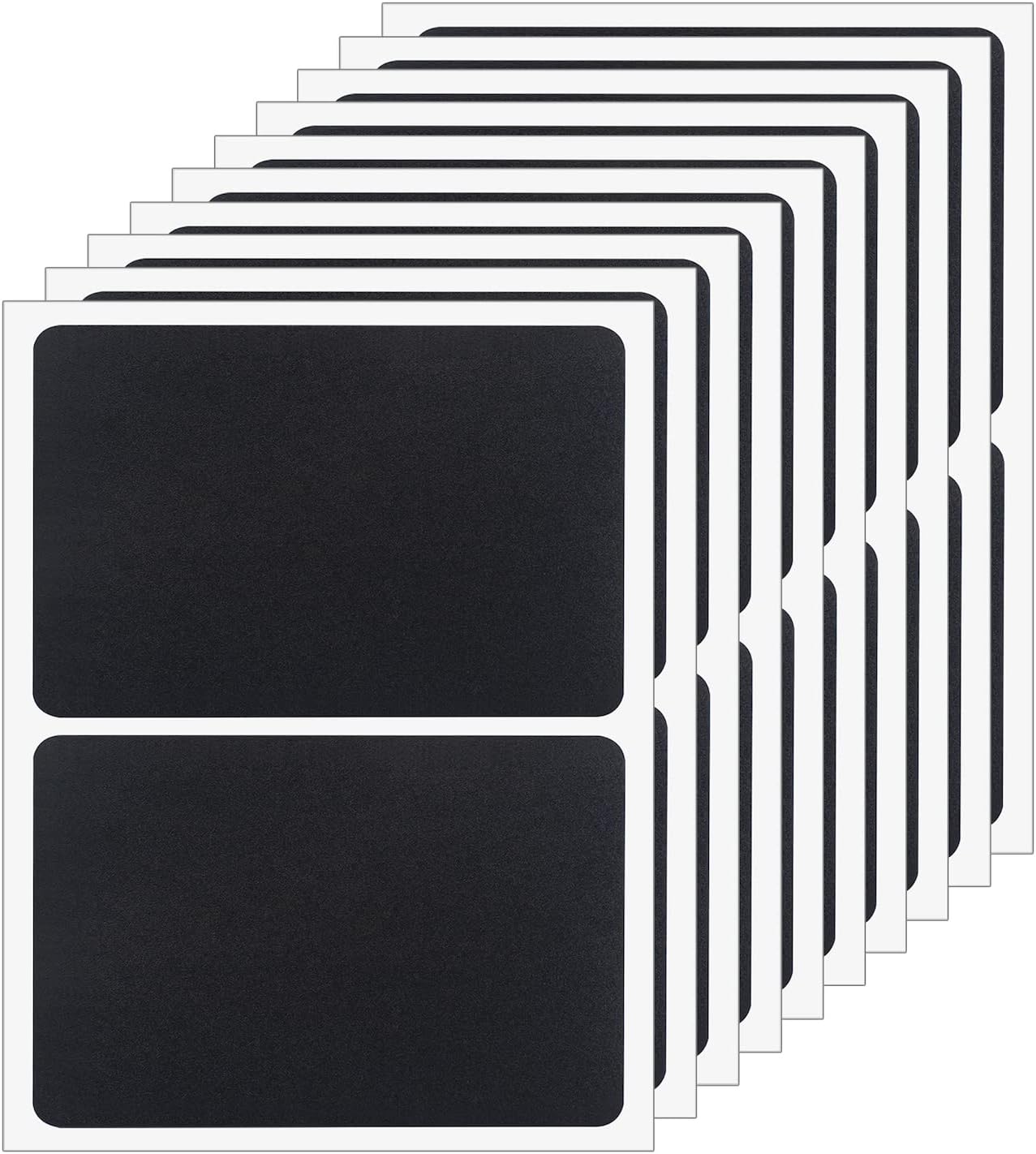 ONUPGO 20 Pack Chalkboard Labels, 4" X 6" Reusable Blackboard Stickers, Waterproof Chalkboard Sticker for Jars, Parties Decoration, Craft Rooms, Weddings, Storage, Organize Your Home & Kitchen