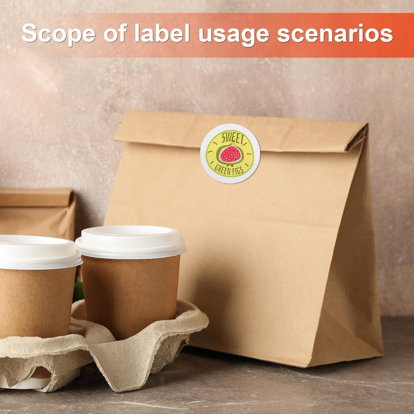 Methdic 2" Diameter High Visibility Printable Round Labels，Matte White，360 Customizable Blank Stickers