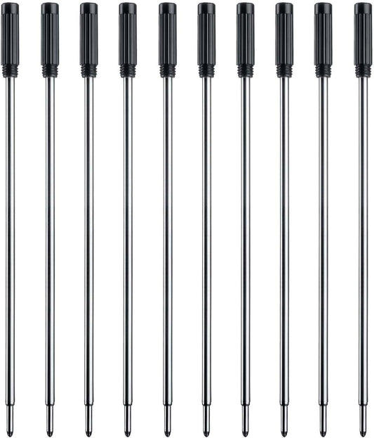 Black Ink Refills (10pcs), Replaceable Pens Refills, 1mm Medium Tip - Black