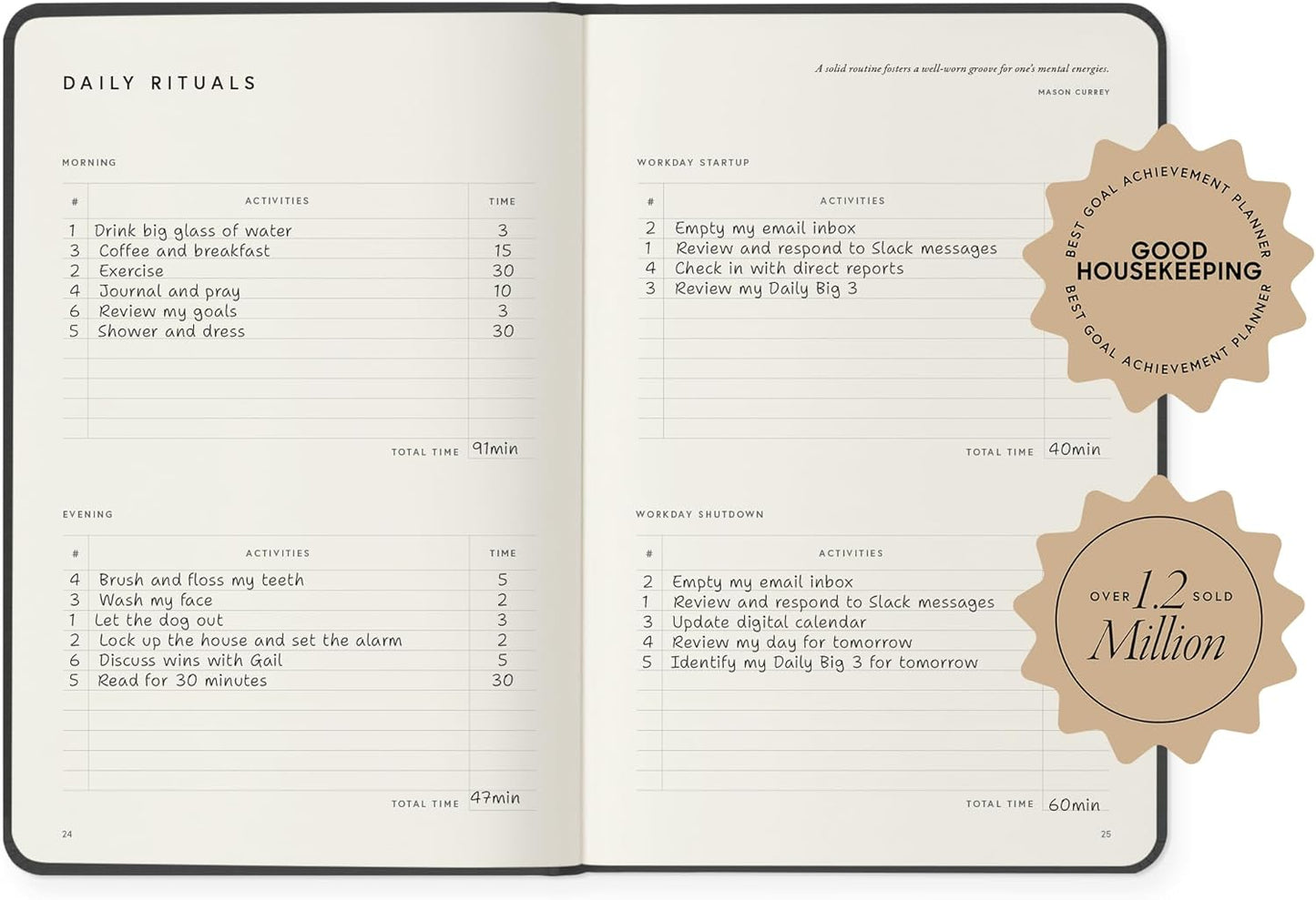 Full Focus French Blue Vegan Leather Planner by Michael Hyatt - The #1 Daily Planner to Set Annual Goals, Increase Focus, Eliminate Overwhelm, and Achieve Your Biggest Goals - Hardcover