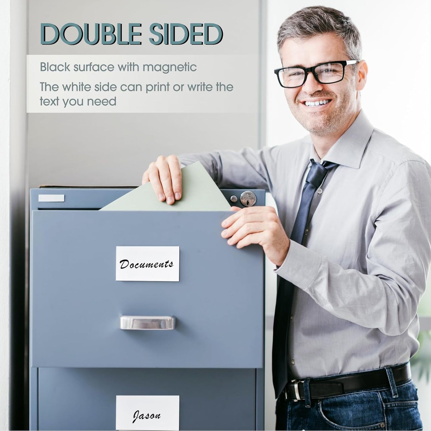 Amylove Blank White Surface Magnet Sheets 24 Inch x 10 Feet, 25 Mil Magnetic Roll Printable Flexible Vinyl Blank Magnetic Sign Sheet Safe for Vehicles DIY Craft Project